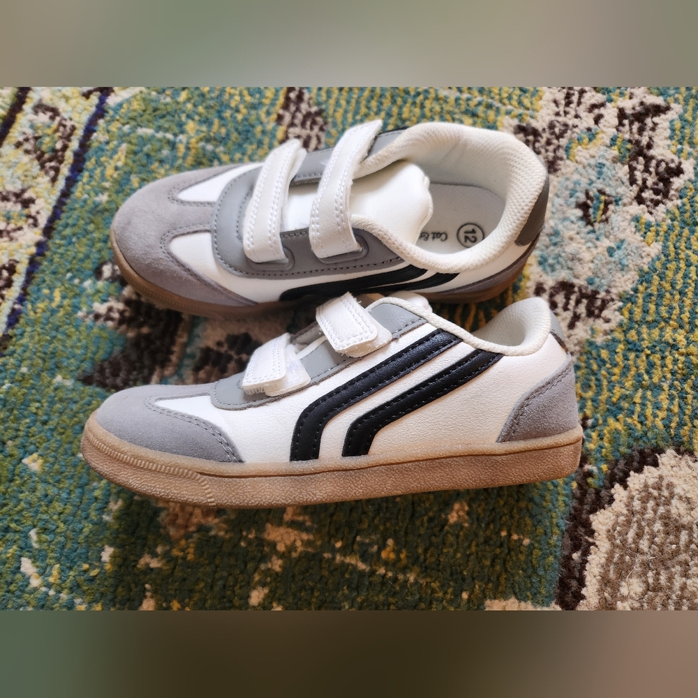 Cat & Jack White and Gray Kids' Sneakers